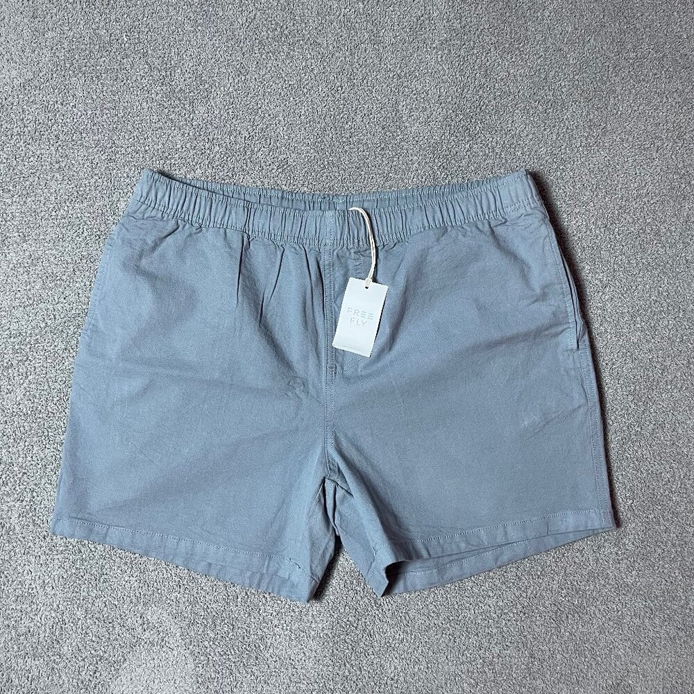 Free Fly Stretch Canvas 5" XL Gray Pull On Stretch Short Men's Size X-Large